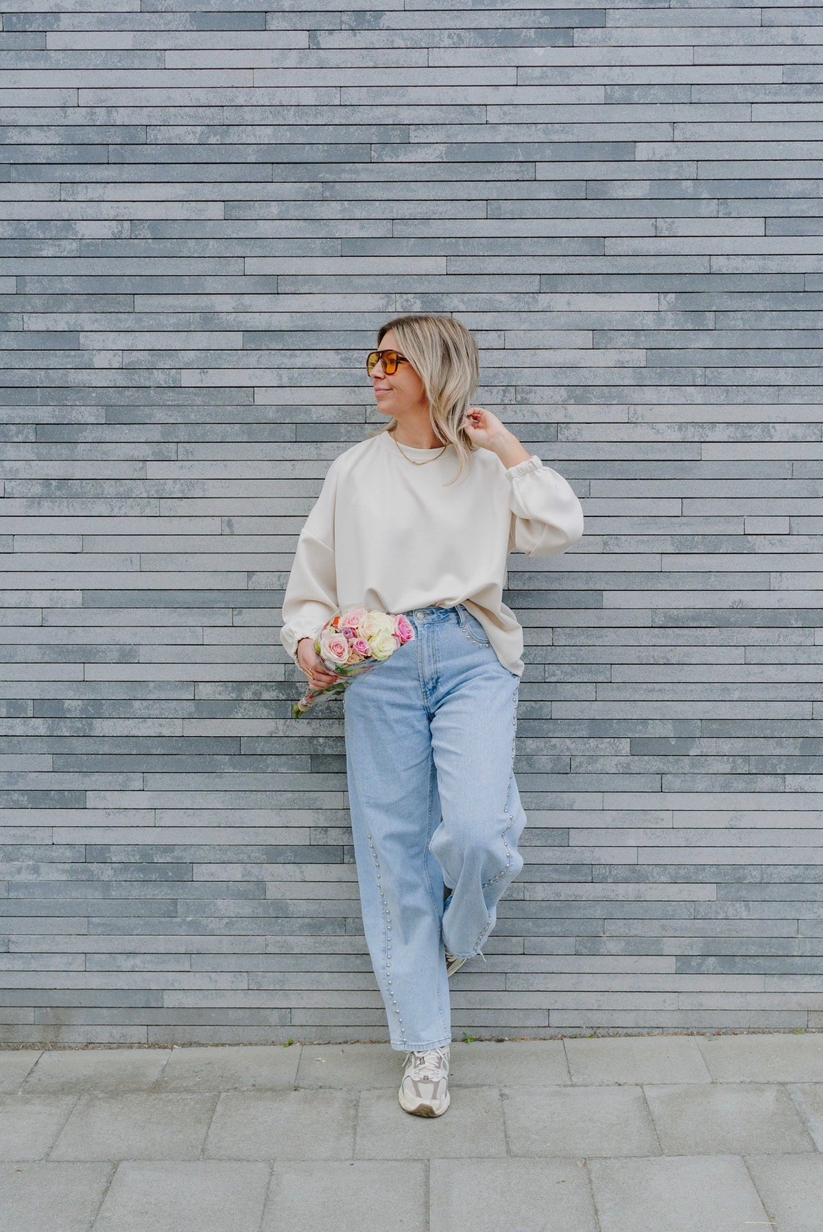 Mommy sweater beige/vichy