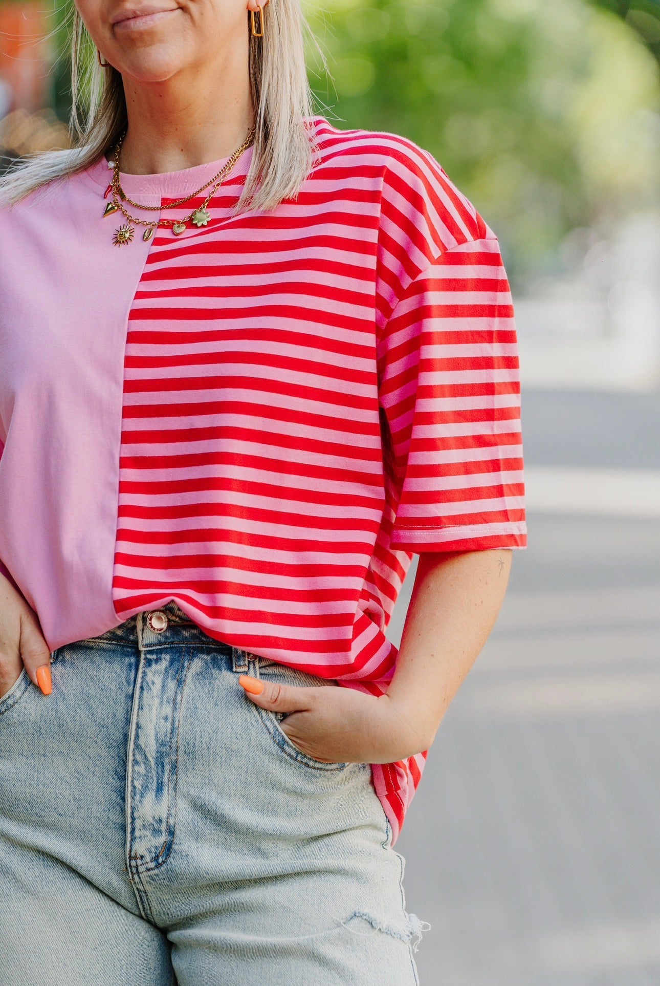 T-shirt pink/red