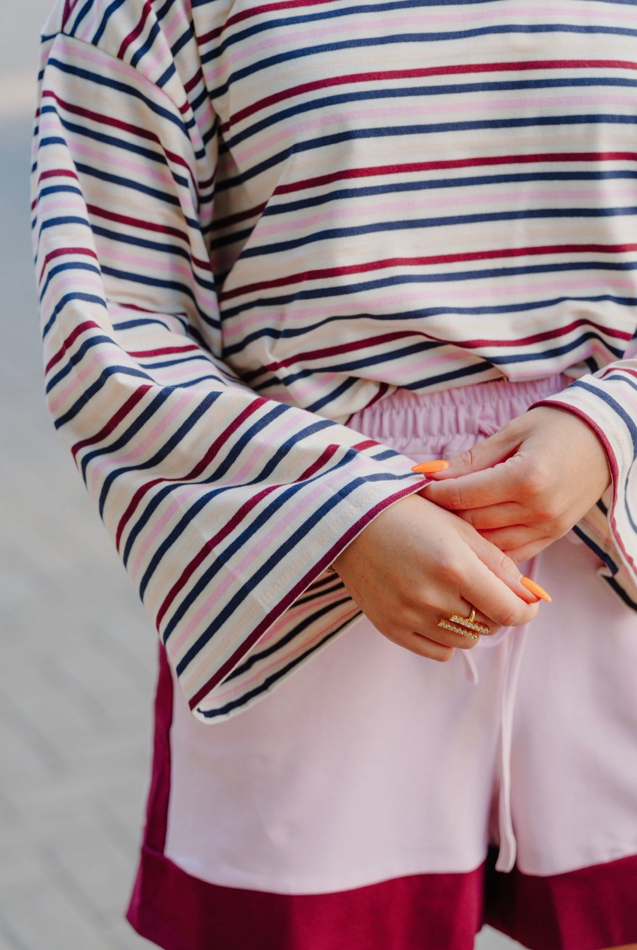 Comfi short pink/bordeaux