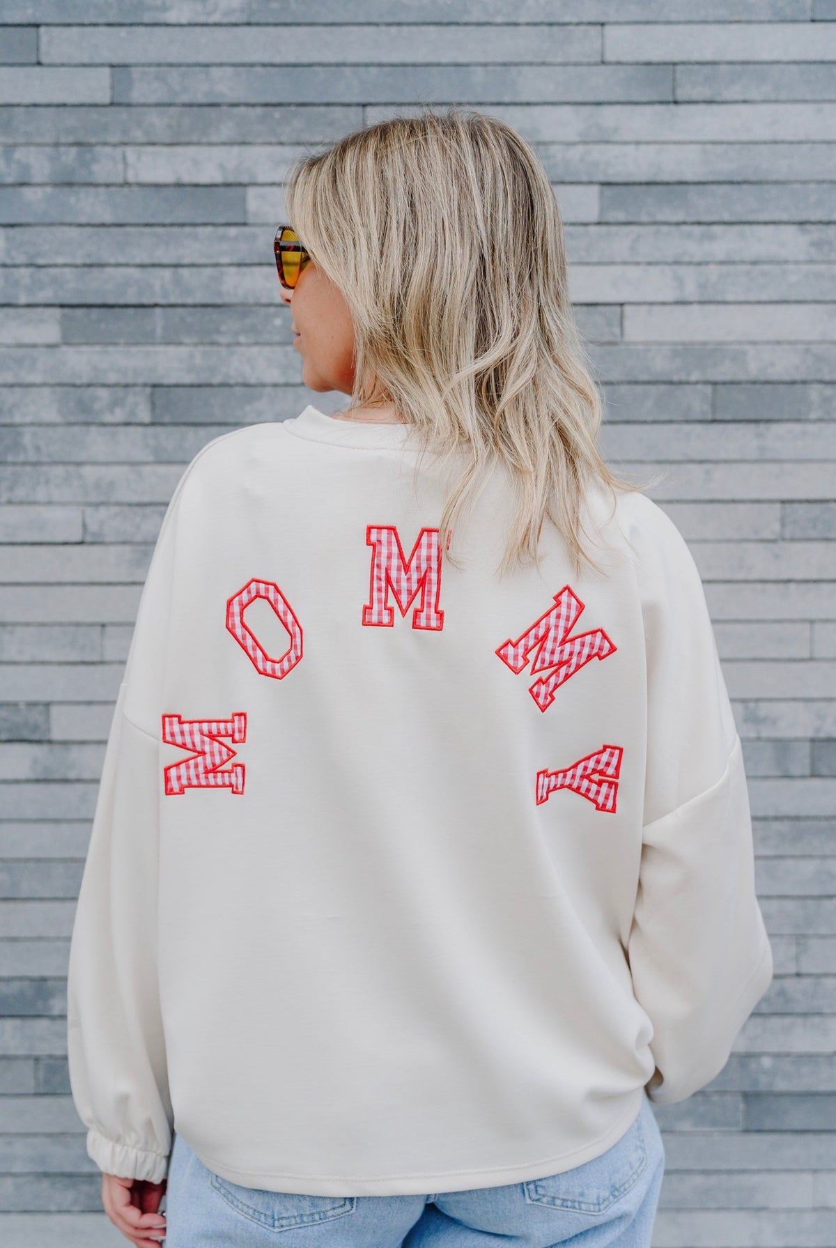 Mommy sweater beige/vichy