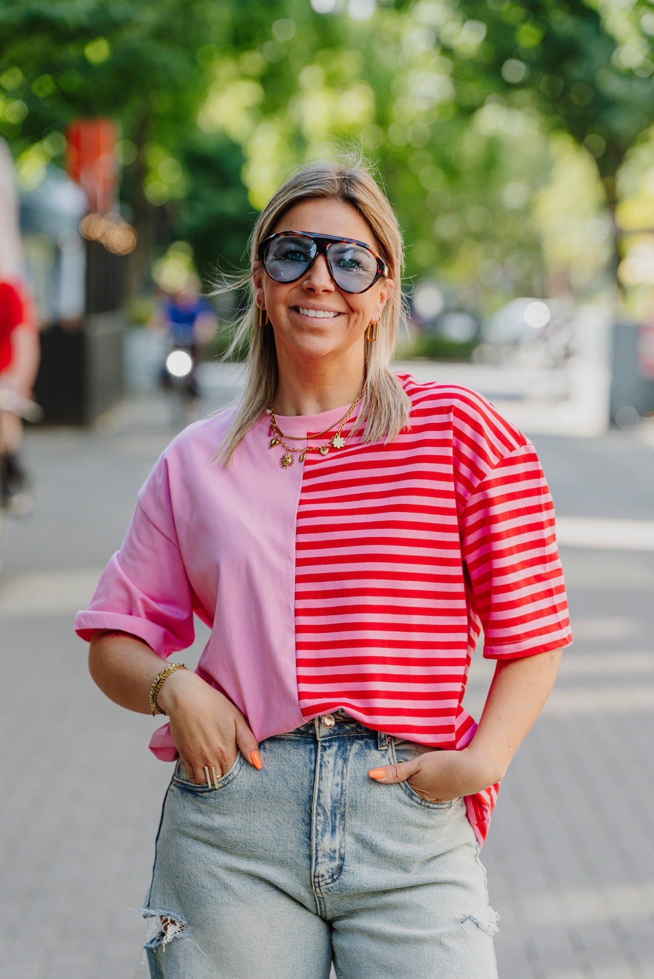 T-shirt pink/red