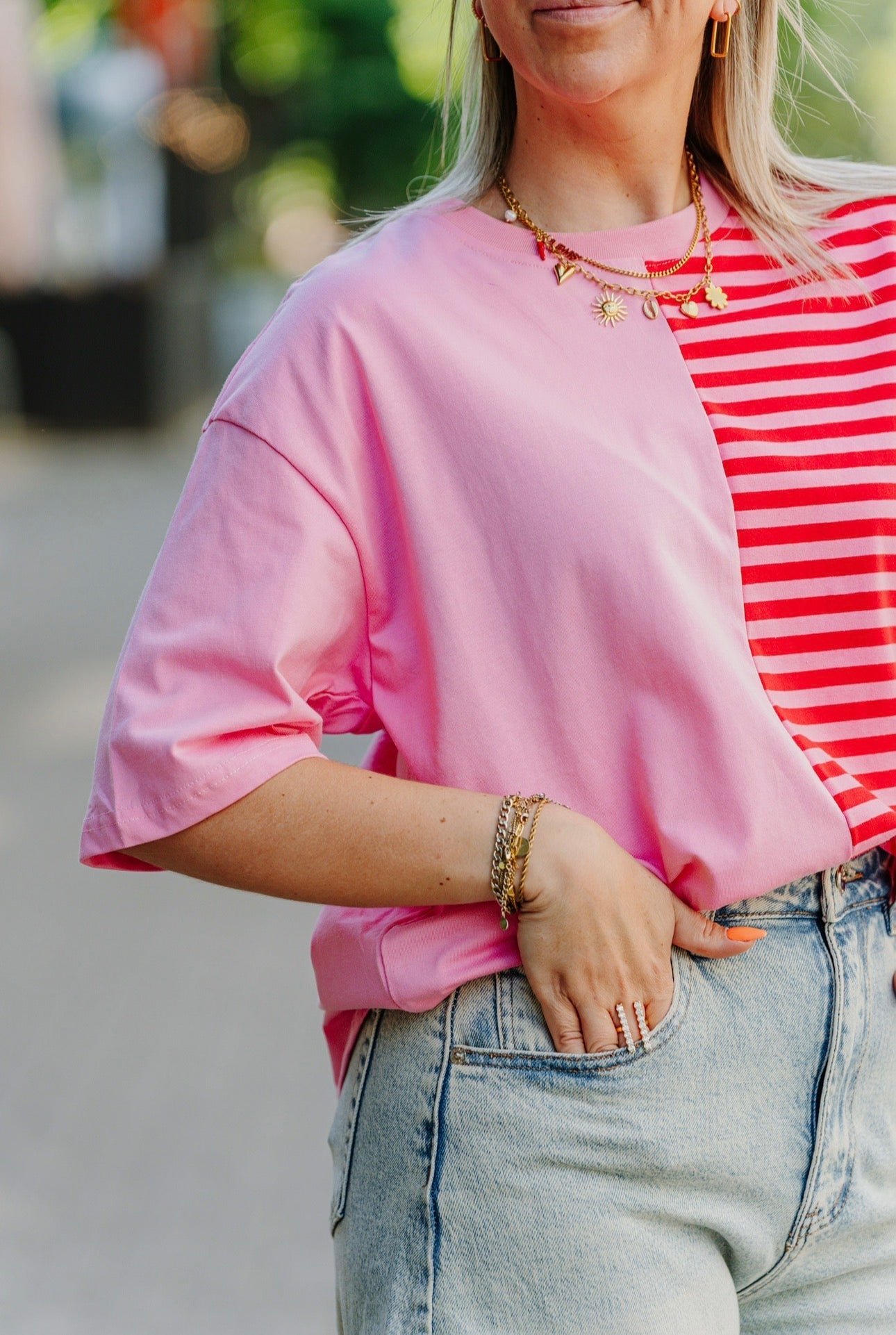T-shirt pink/red