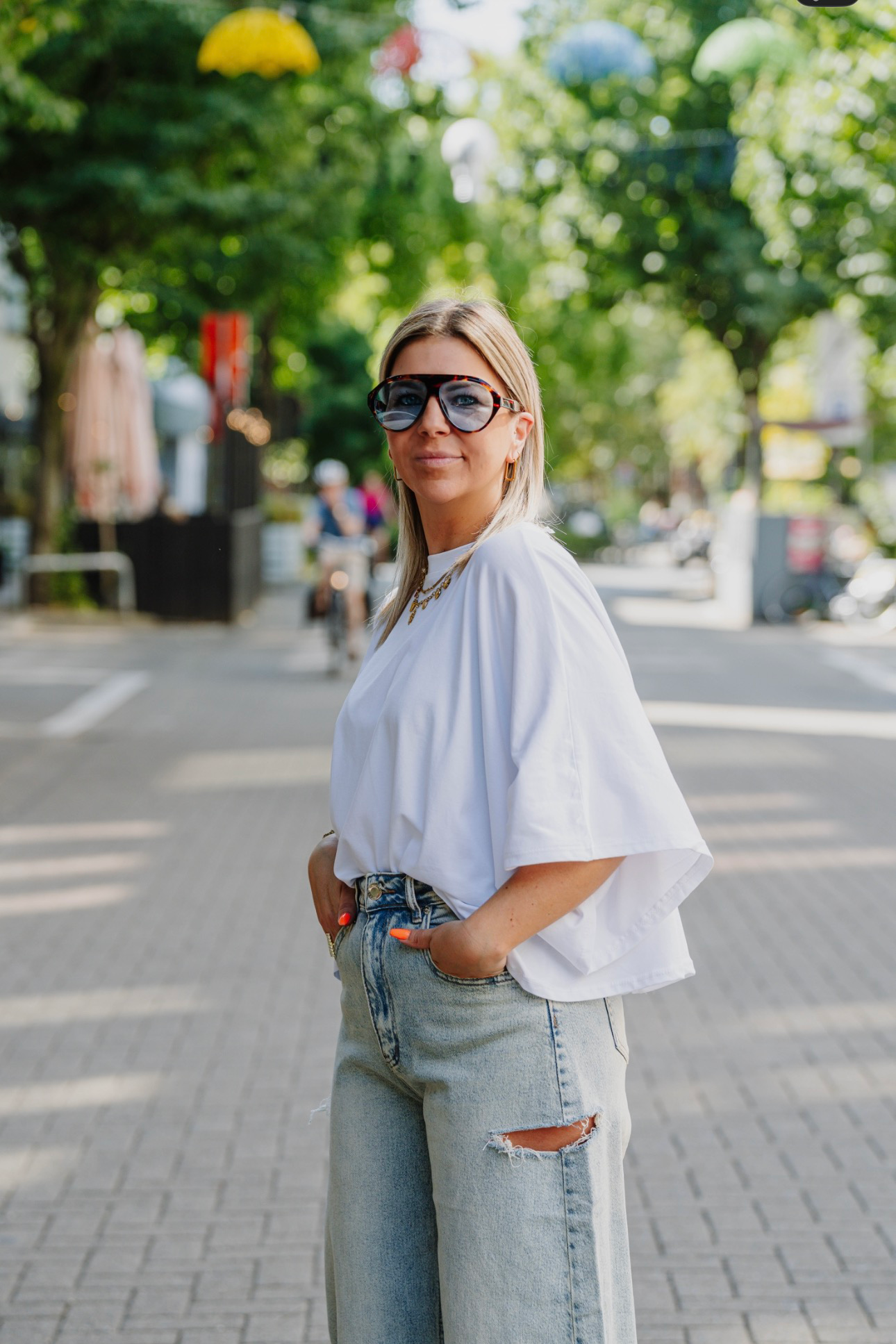 Basic oversized t-shirt white