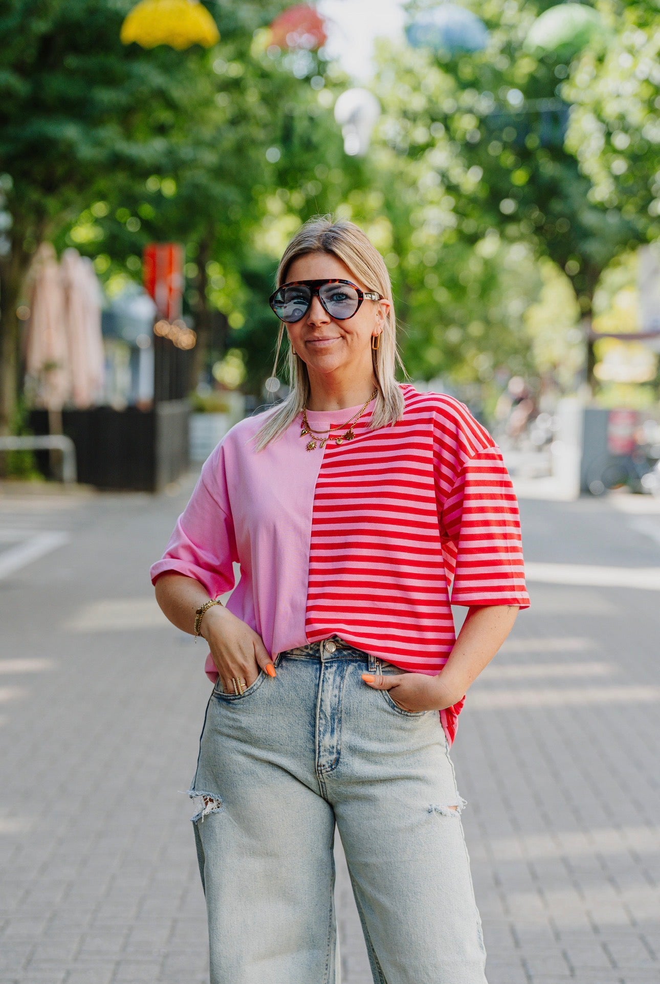 T-shirt pink/red